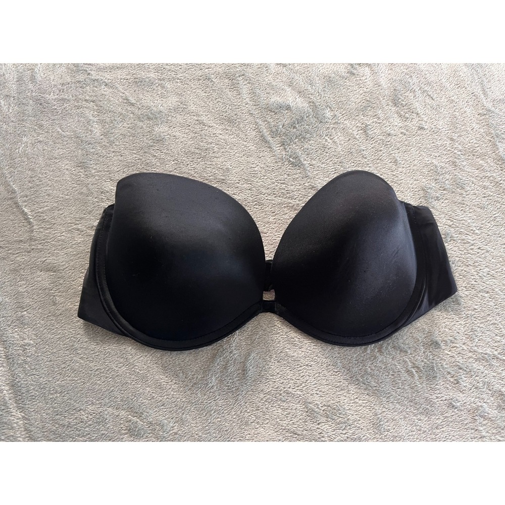 Victorias Secret PINK 34D Bra Black Heartbreaker Plunge Multi Way Strapless